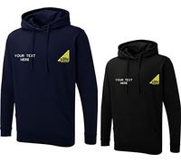 Personalised Embroidered Gas Safe Hoodie, Officially Registered Merch Workwear Unisex Hooded Top (S, Black)