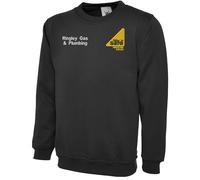 Uneek Clothing Classic Sweatshirt UC203 - 300GSM Black Size 2 (2XL)
