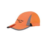 Personalised Embroidered Jockey Style Sports Cap Training Running Headwear