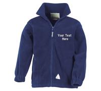 Personalised Embroidered Junior PolarTherm Fleece Jacket Kids School Coat RE36J
