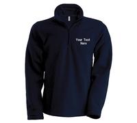 Personalised Embroidered Kariban Enzo Zip Neck Microfleece Jacket KB912