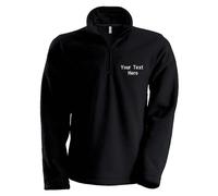 Personalised Embroidered Kariban Enzo Zip Neck Microfleece Jacket KB912