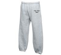 Personalised Embroidered Kids Classic Elasticated Cuff Jog Pants School Sports