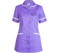 Personalised Embroidered Ladies Premium Tunic Scrub Ladies Adults Gift Tunic Custom Casual Uniform Health Care Hospital Medical Nurse Uniform Multi-Colours (Bottle Green, 4XL, 4X_l)