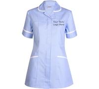Personalised Embroidered Ladies Premium Tunic Scrub Ladies Adults Gift Tunic Custom Casual Uniform Health Care Hospital Medical Nurse Uniform Multi-Colours (Hospital Blue, M, m)