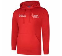Uneek Clothing Hoodie UX4 — The UX Hoodie — Reactive Dyed — Red XS