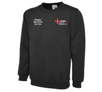 Uneek UC203 Classic Sweatshirt 300GSM Black 2XL Colour: Black, Size: 2 2XL