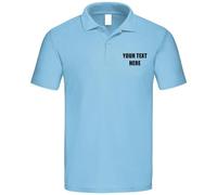 Personalised Embroidered Original Polo Shirts 100% Custom Name Text Company Name Logo Cotton Polo Shirts Pack 10 Colours tee Shirts Workwear Unisex Polo T-Shirt Top Classic Fit Poloshirts