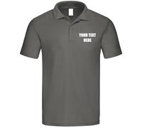 Personalised Embroidered Original Polo Shirts 100% Custom Name Text Company Name Logo Cotton Polo Shirts Pack 10 Colours tee Shirts Workwear Unisex Polo T-Shirt Top Classic Fit Poloshirts