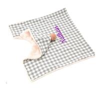 Personalised Embroidered Pet Name Blanket, Hooded Shawl Blanket, for Winter Sleeping Bags and Blankets for Pet Cats and Dogs (Gray, L)