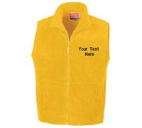 Personalised Embroidered Polartherm Fleece Bodywarmer Gilet Work Outdoor Vest