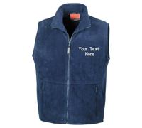 Personalised Embroidered Polartherm Fleece Bodywarmer Gilet Work Outdoor Vest