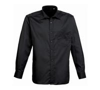 Personalised Embroidered Premier Poplin Long Sleeve Casual Shirt Office PR200