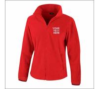 Personalised Embroidered Result Core Ladies Fashion Fit Outdoor Fleece Jacket