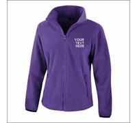 Personalised Embroidered Result Core Ladies Fashion Fit Outdoor Fleece Jacket