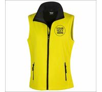 Personalised Embroidered Result Core Ladies Printable Softshell Bodywarmer Gilet