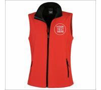 Personalised Embroidered Result Core Ladies Printable Softshell Bodywarmer Gilet