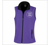 Personalised Embroidered Result Core Ladies Printable Softshell Bodywarmer Gilet