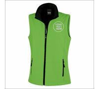 Personalised Embroidered Result Core Ladies Printable Softshell Bodywarmer Gilet