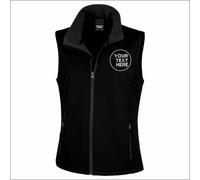 Personalised Embroidered Result Core Ladies Printable Softshell Bodywarmer Gilet