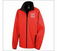 Personalised Embroidered Result Core Printable Soft Shell Waterproof Work Jacket