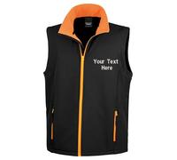 Personalised Embroidered Result Core Printable Softshell Bodywarmer Gilet R232M