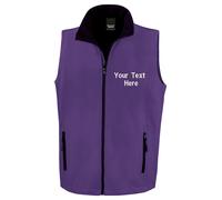 Personalised Embroidered Result Core Printable Softshell Bodywarmer Gilet R232M
