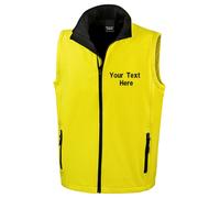 Personalised Embroidered Result Core Printable Softshell Bodywarmer Gilet R232M