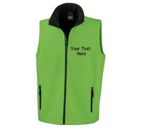Personalised Embroidered Result Core Printable Softshell Bodywarmer Gilet R232M