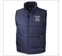 Personalised Embroidered Result Men Gilet Casual Workwear Core Bodywarmer XS-3XL
