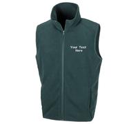 Personalised Embroidered Result Microfleece Gilet Layer Jacket Bodywarmer R116X