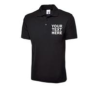 Personalised Embroidered Uneek UC101 Polo Shirt, Customised Boys Girls Adults Novelty Workwear Uniform Staff Gift Tee Top