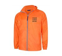 Personalised Embroidered Unisex Active Jacket, Free Left Chest Text And Your Customise Logo Jacket, Superstrong Lightweight 100% Nylon Coat, Workwear Windproof, Waterproof Jacket