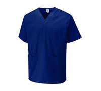 Personalised Embroidered Your Text Customized Personalized Unisex Scrubs Tunic Health Care Hospital Medical Uniform Nurse Uniform Workwear Doctor Dress V Neck Regular Fit Top Navy