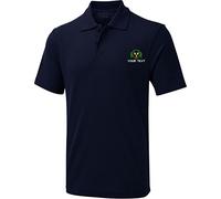 Personalised Embroidered Your Text Gardener Service UX1 Polo T-Shirt, Farmer Work Wear Any Text Name Polo T-Shirt (Navy, 3XL, 3X_l)