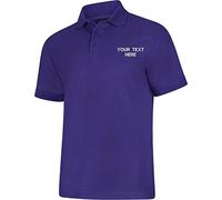 Personalised Embroidered Your Text UC108 Ladies Deluxe Polo Tshirt, Work Wear Any Text Uneek Polo Uniform Tee Top Purple