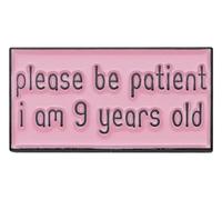 Personalised Enamel Pin My Name Is Trouble - Funny Lapel Pin, Klein, Non-precious metal