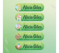 Personalised Enchanted Forest Name Stickers - Waterproof Stickers for Lunch Boxes, Bottles & Belongings