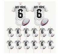 Personalised England Rugby Shirt Toppers, Food Picks, Jersey Cupcake, Party Decorations, 14 Pack