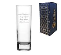 Personalised Engraved 10oz Tall Beer Glass, Gift Boxed, Personalise with Any Name and Message, Perfect for Any Occasion