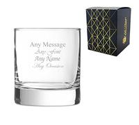 Personalised Engraved 13.5oz Islande Whiskey Tumbler, Gift Boxed, Perfect for Whisky Lovers and Any Occasion