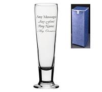 Personalised Engraved 14oz CinCin Tall Cider Beer Glass - Perfect Gift Present