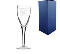 Personalised Engraved 160ml Champagne Flute Glass with Gift Box | Birthday Gifts for Her, Wedding Gift Glasses, Bridesmaid Gift