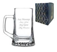 Personalised Engraved 18oz Stern Tankard with Gift Box, Personalise with Any Name or Message for Any Occasion