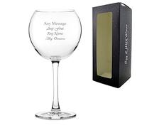 Personalised Engraved 20oz Reserva Balloon Glass with Gift Box, Personalise with Any Message