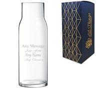Personalised Engraved 25cm Narrow Neck Vase, Customise with Any Name or Message, Gift Box Included, Laser Engraved, Bespoke Keepsake for Wedding Birthday Retirement
