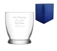 Personalised Engraved 295ml Roma Whisky Glass with Gift Box | Custom Whiskey Tumbler, 30th 40th 50th 60th 70th Birthday Gift for Him, Best Man Groomsmen Gift, Present for Men