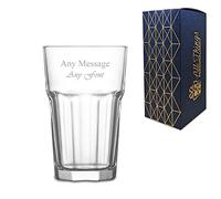 Personalised Engraved 300ml Aras Iced Tea Glass, Gift Boxed, Perfect for Any Occasion