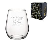 Personalised Engraved 380ml Infinity Whisky Tumbler Gift Box Wedding Birthday Christmas