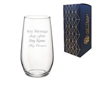 Personalised Engraved 390ml Infinity High Ball Gift Box Wedding Birthday Christmas